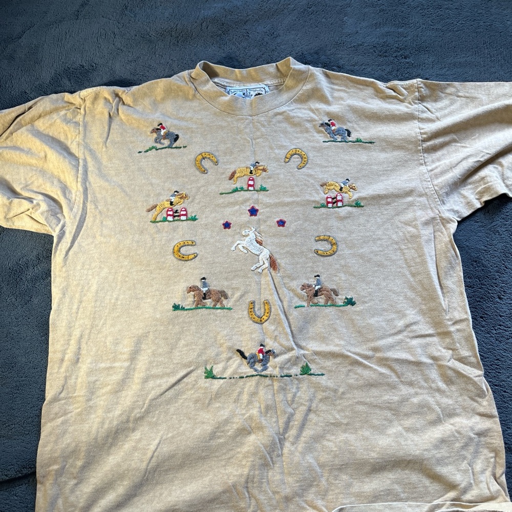 Vintage Graphic Beige T-Shirt